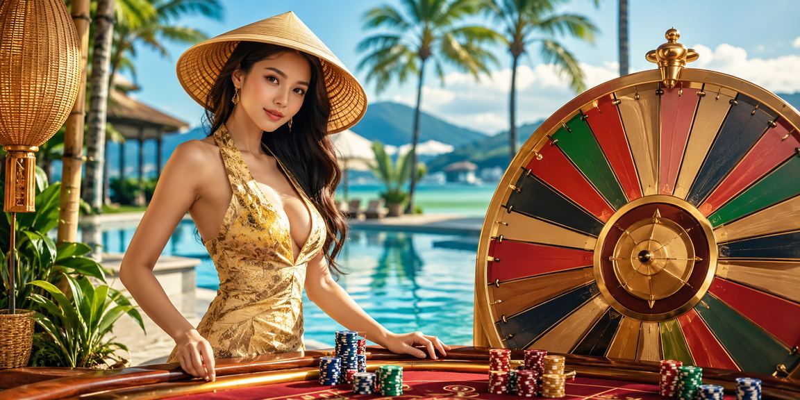Phụ nữ Nha Trang đội nón lá tham gia chương trình quay thưởng may mắn trên ứng dụng di động