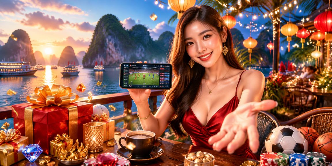Bàn casino Việt Nam với bầu không khí sôi động và ánh đèn lung linh về đêm